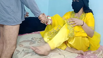 Desi Bhabhi In Yellow Dress Gets Pounded Hard In Cowgirl And Reverse, Raw And Wild
