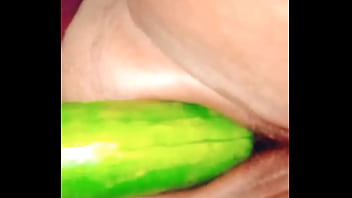 Desi Bhabhi’s Cucumber Fuck In The Village