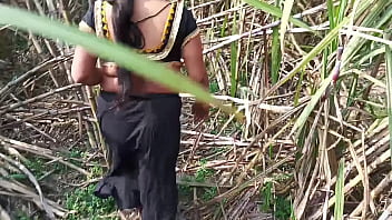 Desi Step Aunty Gets Wild Outdoor Sex In Sugarcane Field