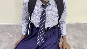 Desi Village Schoolgirl Gets Railed By Her Boyfriend