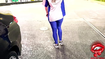 Gas Station Attendant Gets Caught On Camera Getting Railed From Behind At The Pump