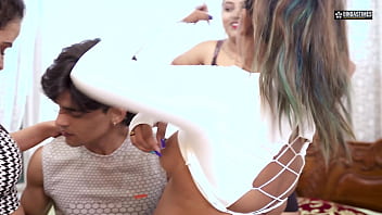 Desi Yoga Instructor Ravaged By Wild Femme Fatales In Open Air (hindi Moans)