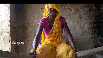 Sizzling Desi Wife In Yellow Saree Gets Pounded Hard By Her Husband