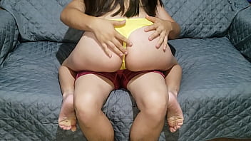 My Step Sister’s Private Tutoring Session On The Couch