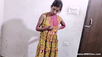 Devar’s Bhabhi Drenched In Holi Colors, Her Wet Body Craving His Rough Touch As They Fuck Wildly