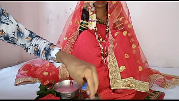 गर्म और मादक देसी दुल्हन की रात भर चलने वाली सुहागरात