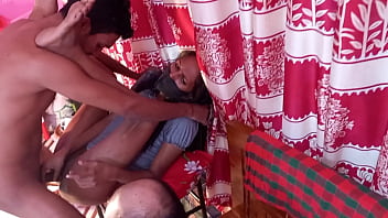Brutal Gangbang Of A Tight Desi Teen Whore By Two Hung Studs